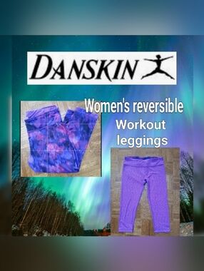 Danskin Reversible Workout Leggings Size XL